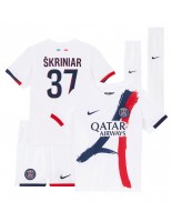 Paris Saint-Germain Milan Skriniar #37 Venkovní dres pro děti 2024-25 Krátký Rukáv (+ trenýrky)